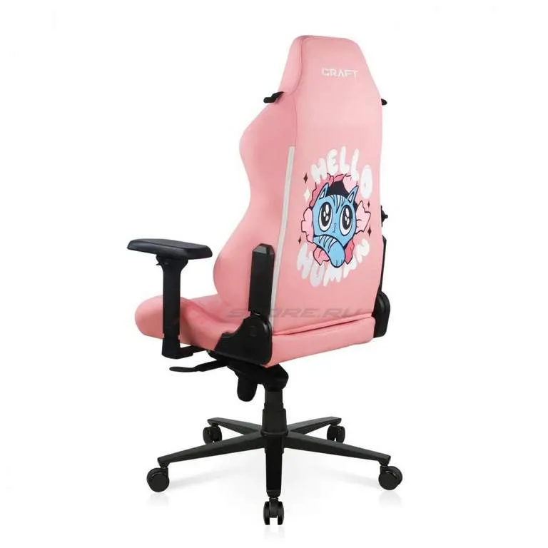 Игровое компьютерное кресло DX Racer Craft Hallo cat Pink CRA-008-P-H1