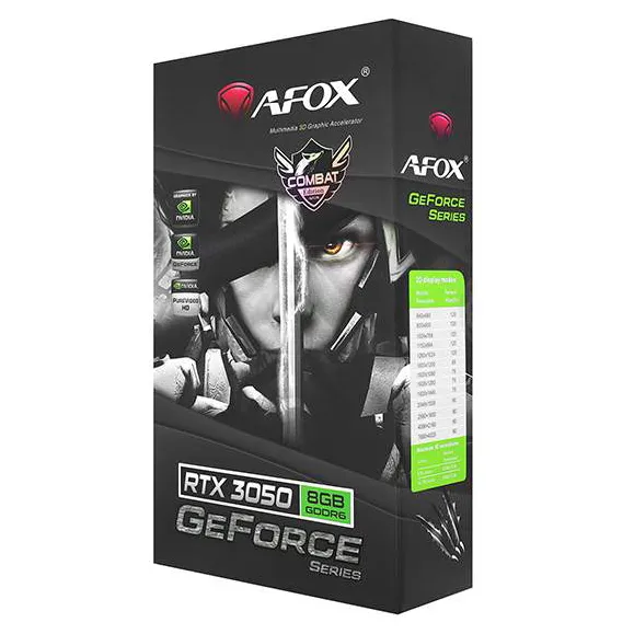 Видеокарта 8 GB Afox RTX 3050 AF3050-8GD6H4-V4