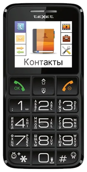Мобильный телефон Texet TM-B112 серый
