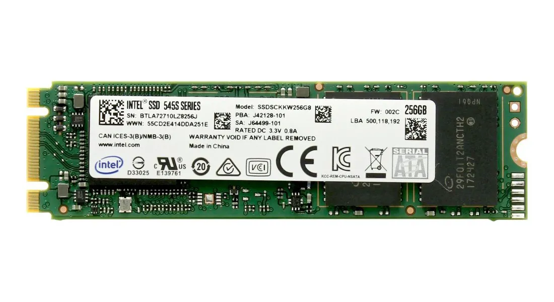 SSD накопитель 256 GB Intel 545 Series SSDSCKKW256G8X1