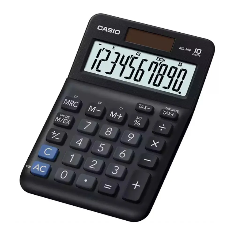 Калькулятор настольный CASIO MS-10F-WA-EP черный