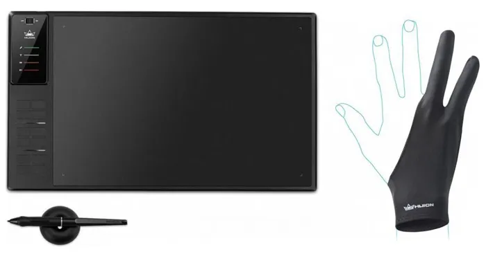 Графический планшет Huion Giano WH1409 V2 + перчатка