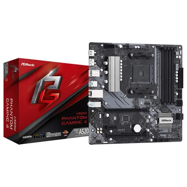 Материнская плата ASRock A520M PHANTOM GAMING 4
