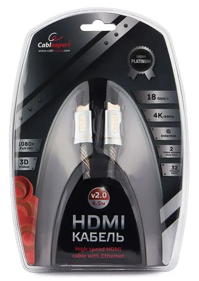 Кабель HDMI Cablexpert CC-P-HDMI02-4.5M