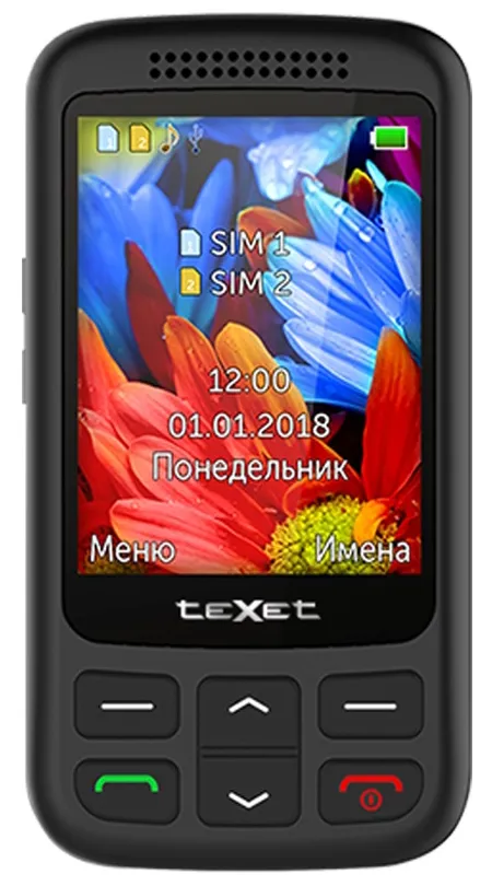 Мобильный телефон Texet TM-501 Черный