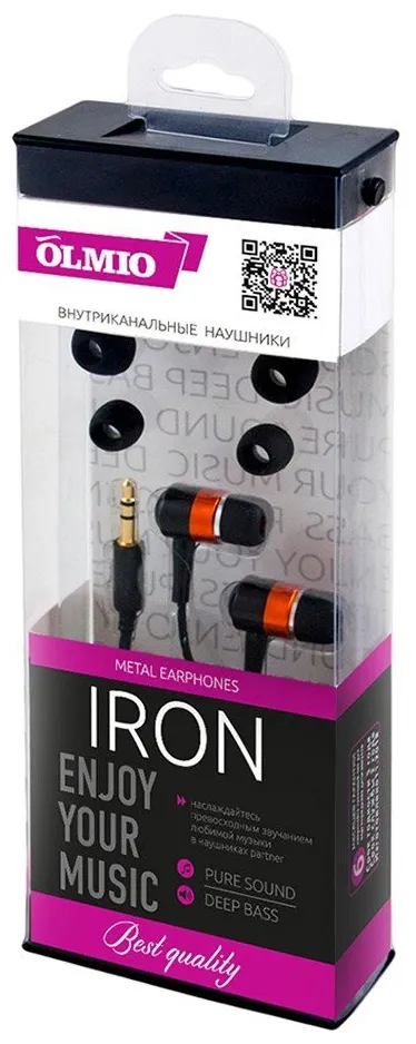 Наушники OLMIO Iron 3.5 Металл