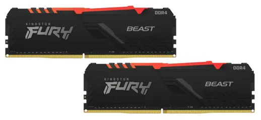 Оперативная память 16 GB kit Kingston Fury Beast KF430C15BBAK2/16