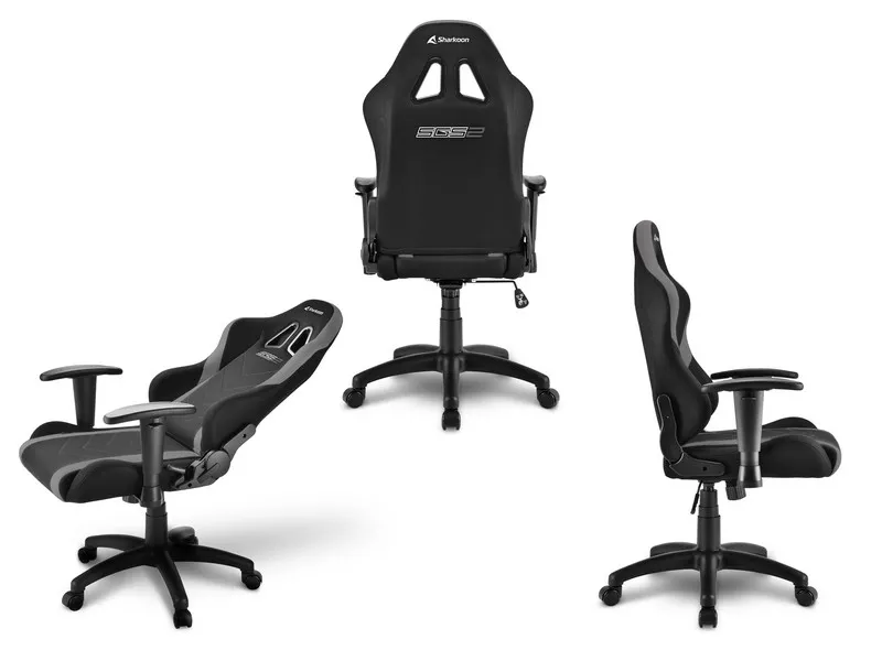 Игровое компьютерное кресло для детей Sharkoon Skiller SGS2 Jr. Black-grey