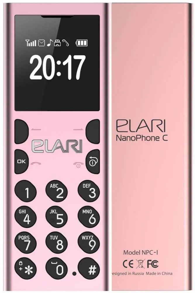 Мобильный телефон Elari Nanophone C розовый