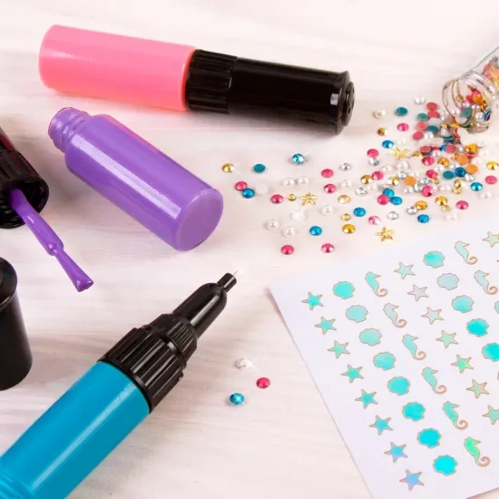 Набор для творчества Make It Real Paint & Sparkle Mermaid Nail Art: