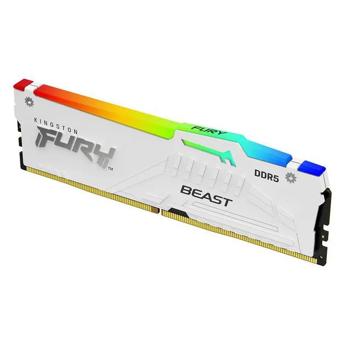 Оперативная память 16GB Kingston FURY Beast White RGB EXPO KF552C36BWEA-16