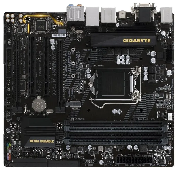 Материнская плата MB Gigabyte GA-Z170M-D3H