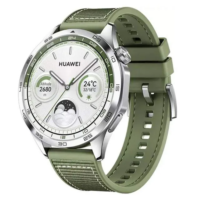 Смарт часы Huawei Watch GT 4 PNX-B19 46mm Green Woven Strap