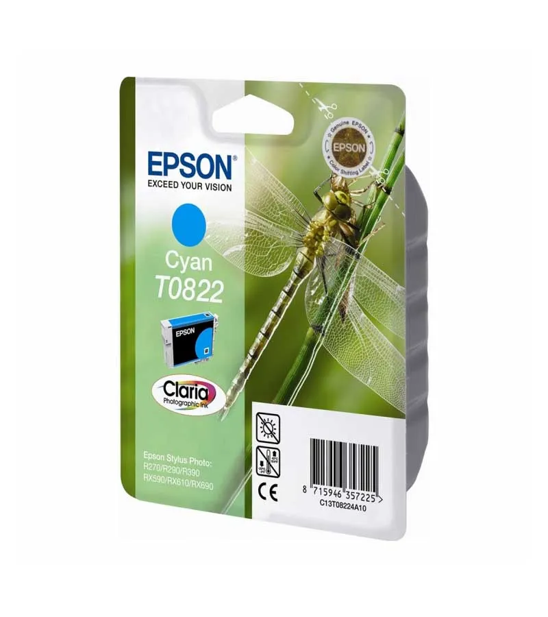 Картридж Epson C13T11224A10 (0822) голубой
