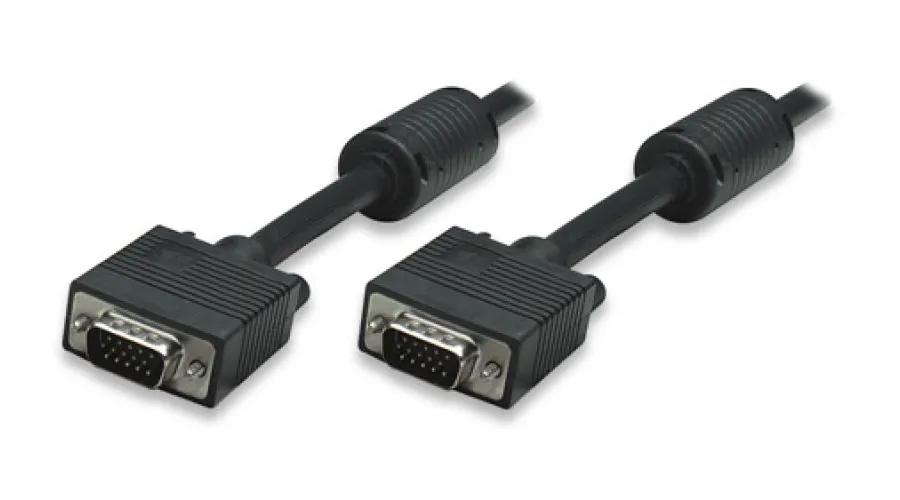 Кабель Manhattan SVGA, HD15 (M) - HD15 (M) черный 317757