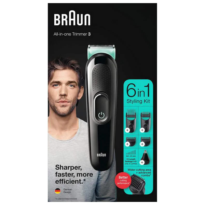 Триммер BRAUN MultiGroomer MGK3321 BLK/VTGRN