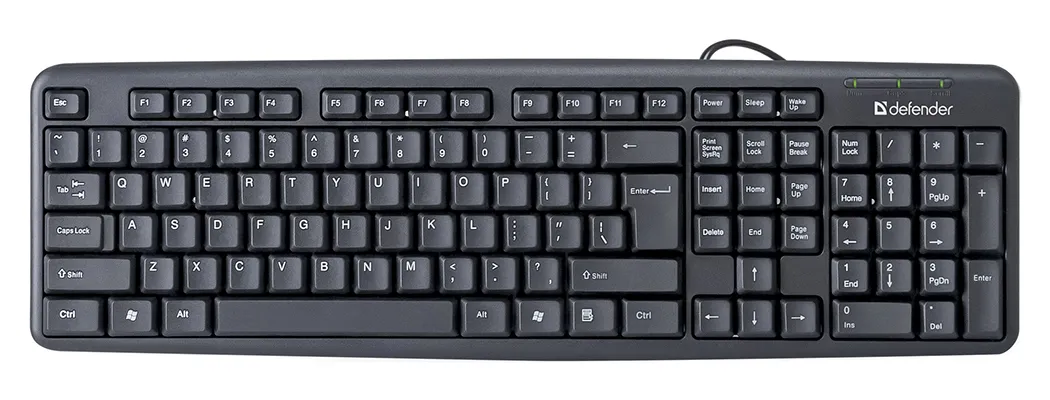 Клавиатура проводная Defender Element HB-520 PS/2 RU