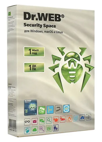 Антивирус Dr.Web Security Space подписка на 1 год на 1 ПК (+ 1 android)
