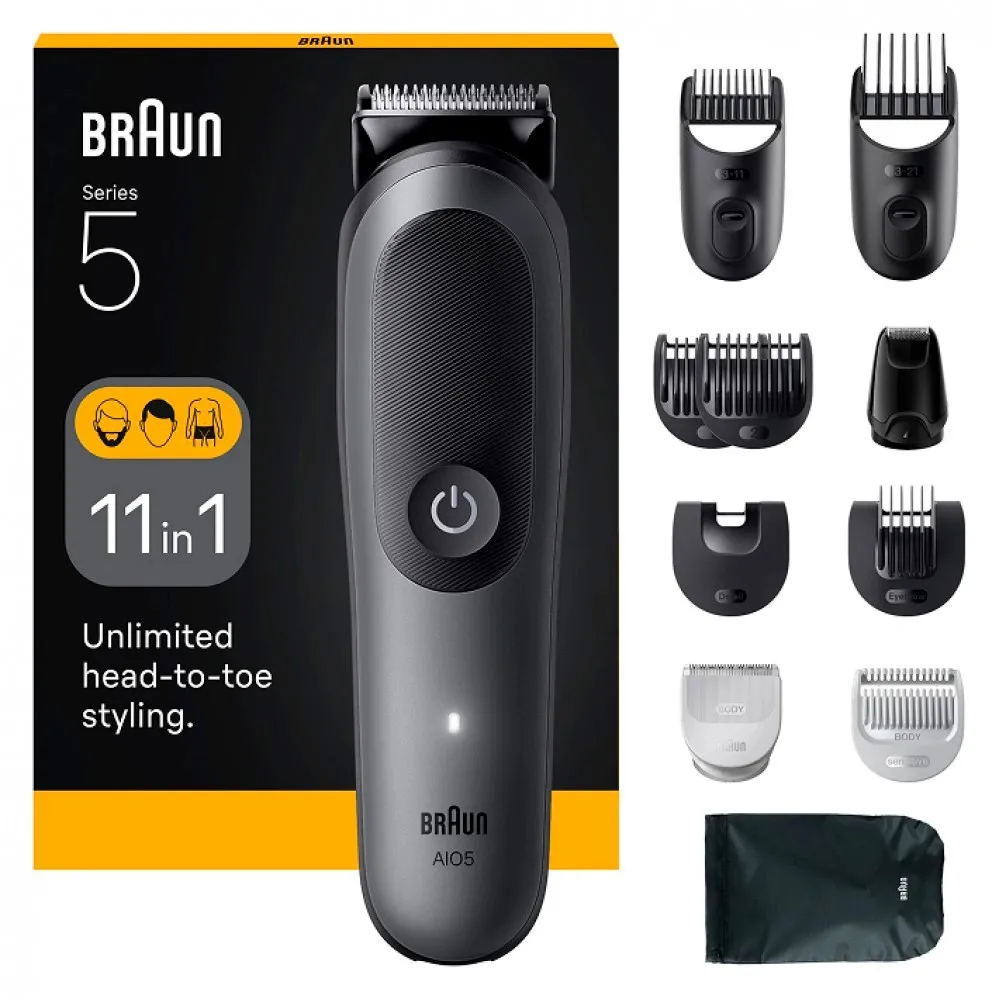 Триммер для бороды, волос и тела Braun AIO5560