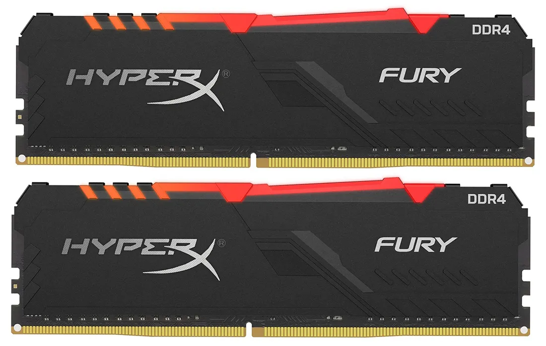 Оперативная память 16 GB kit Kingston HyperX Fury RGB HX436C17FB3AK2/16