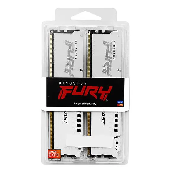 Оперативная память 64 GB kit Kingston Fury Beast White KF560C36BWEK2-64