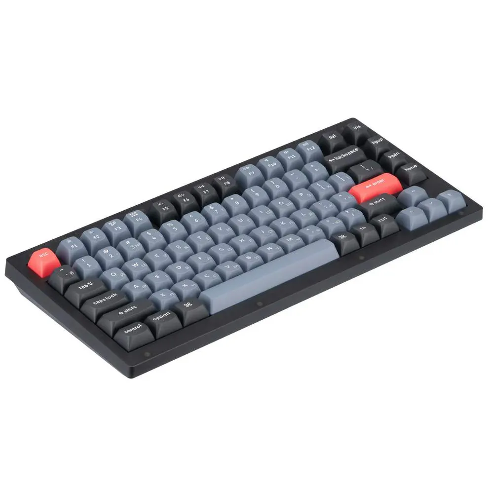 Клавиатура Keychron V1-A1 Frosted Black Red Switch RGB Hot-Swap Keychron K pro Mechanical