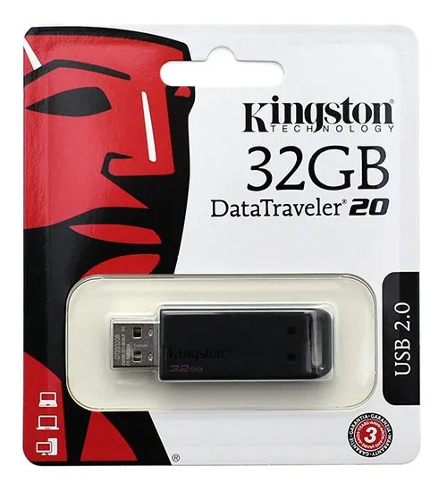 USB флешка 32GB Kingston DT20 DT20/32GB USB 2.0 black