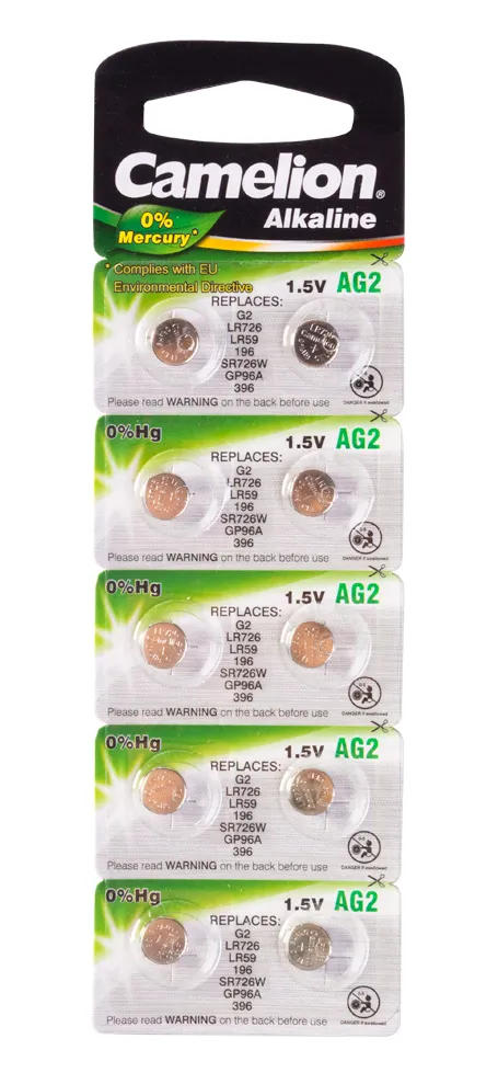 Батарейка CAMELION AG2-BP10(0%Hg)