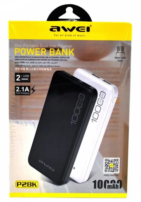 Внешний аккумулятор Awei P28K