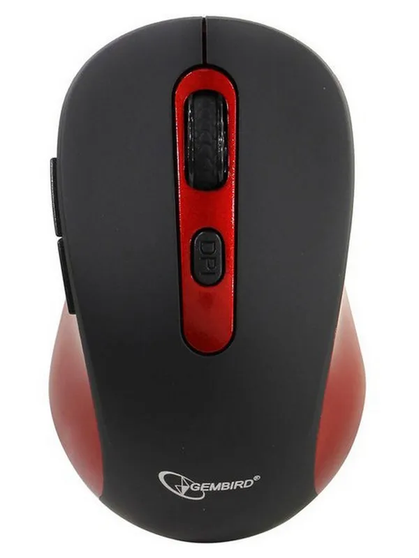 Компьютерная мышь Gembird MUSW-221-R Black-Red