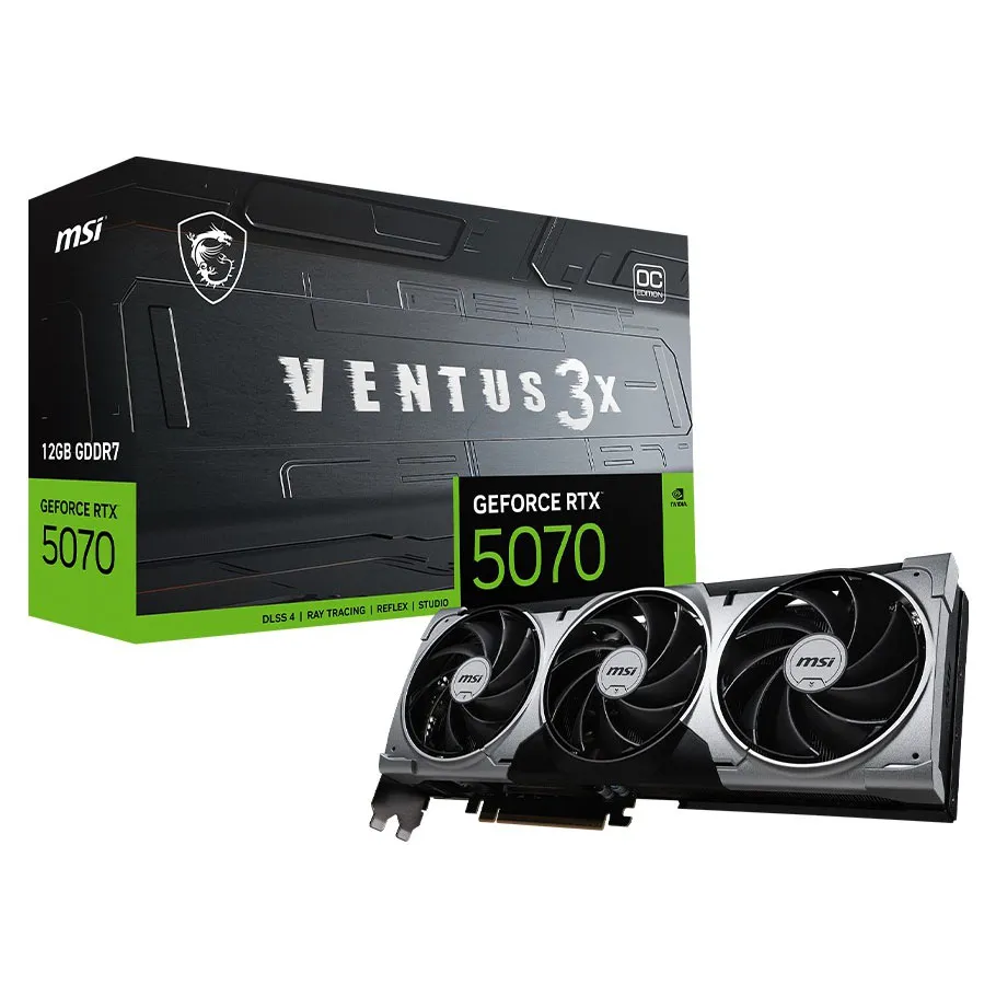 Видеокарта 12Gb MSI RTX 5070 12G VENTUS 3X OC