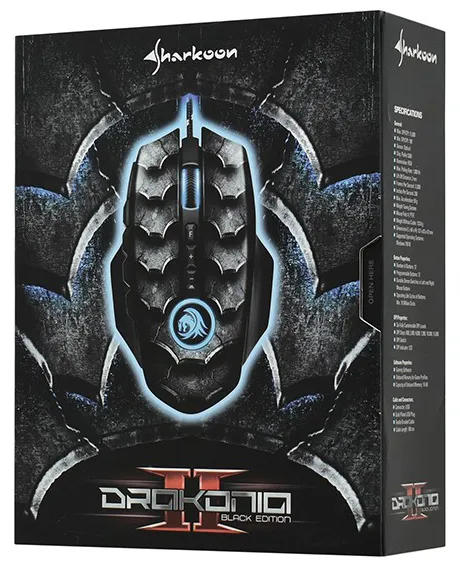 Мышь Sharkoon Drakonia ll black