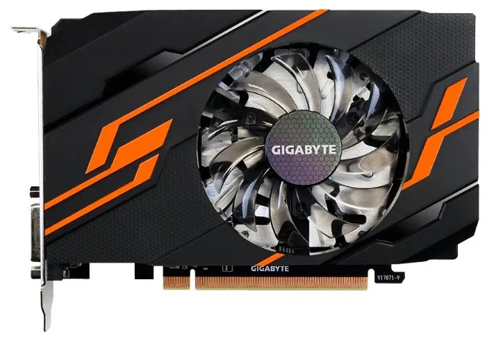 Видеокарта 2Gb Gigabyte GT 1030 GV-N1030OC-2GI