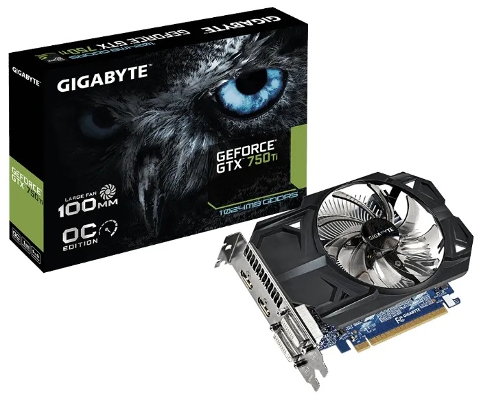 Видеокарта Gigabyte GTX 750Ti GV-N75TOC-1GI