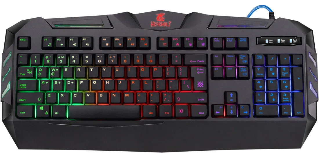 Клавиатура игровая Defender Werewolf GK-120DL RU