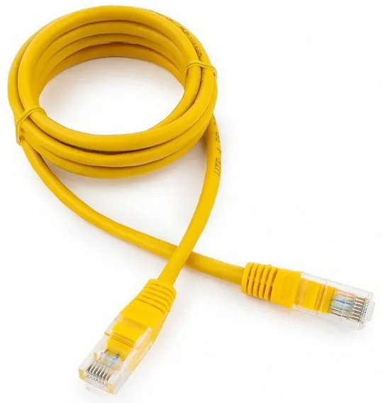 Патч корд UTP 5e-Cat 1.5 m Cablexpert PP12-1.5M/Y желтый