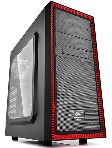 Корпус для ПК DeepCool Tesseract SW Black-red