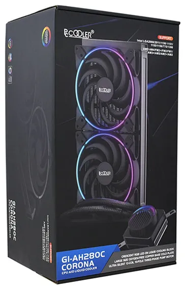 Водяное охлаждение PCCooler AH280C CORONA FRGB