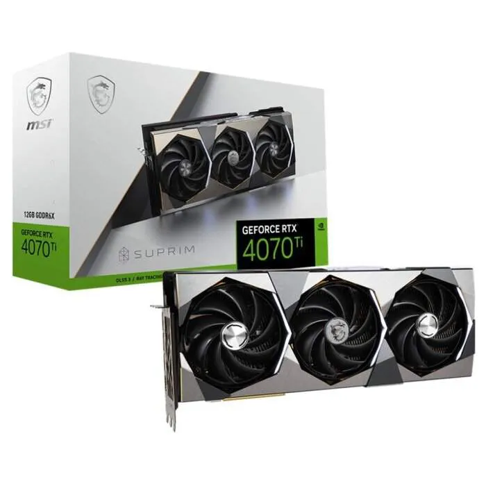 Видеокарта 12Gb MSI RTX 4070 TI SUPRIM 12G