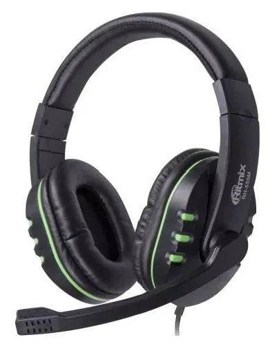 Гарнитура Ritmix RH-555M Gaming Black-Green