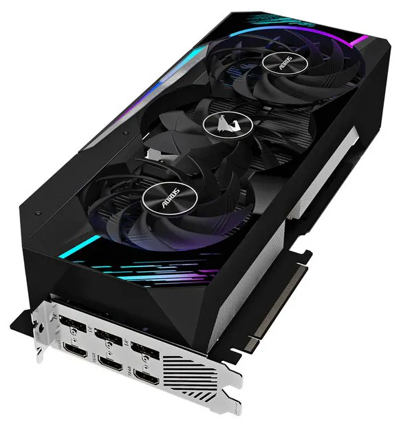 Видеокарта 12Gb GIGABYTE RTX3080 GV-N3080AORUS M-12GD