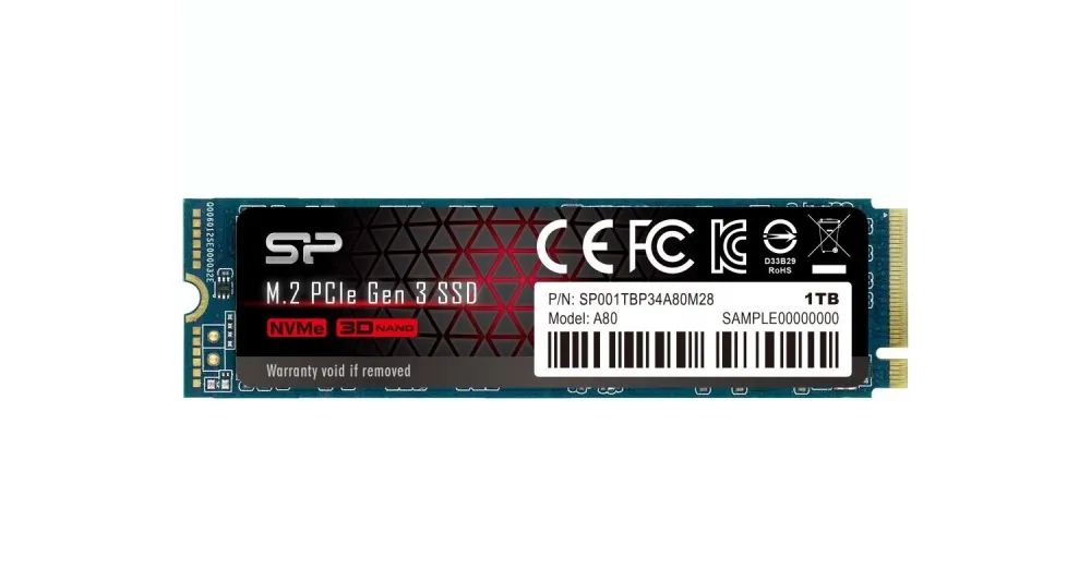 SSD накопитель 1 TB Silicon Power A80 SP001TBP34A80M28