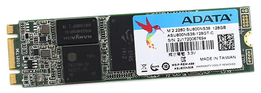 SSD накопитель 128 GB  ADATA SU800 ASU800NS38-128GT-C M.2