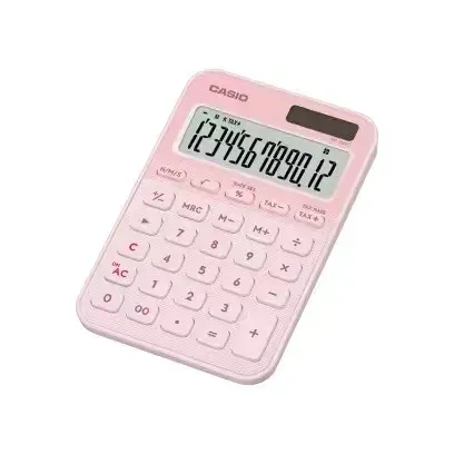 Калькулятор настольный CASIO MS-20YC-LP-W-EP светло-розовый