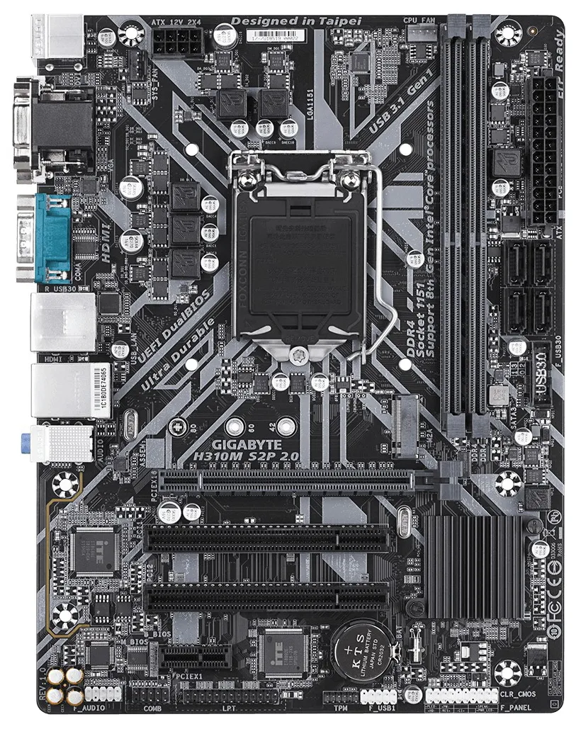 Материнская плата Gigabyte H310M S2P 2.0