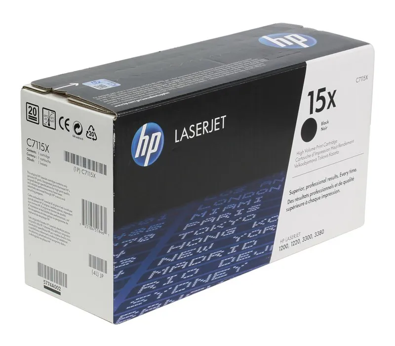 Картридж лазерный HP C7115X Черный