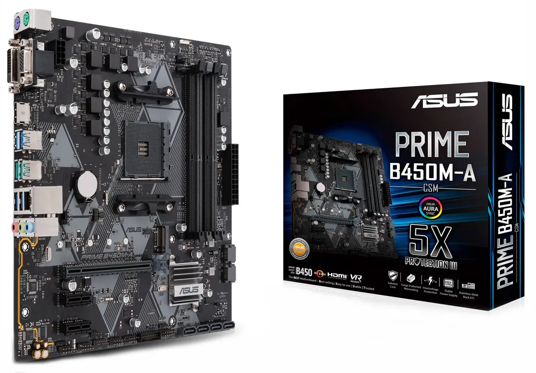 Материнская плата Asus PRIME B450M-A