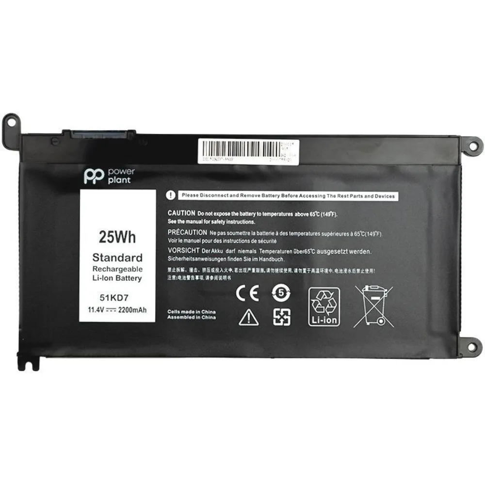 Аккумулятор PowerPlant для ноутбуков DELL Chromebook 3180 (51KD7) NB441266
