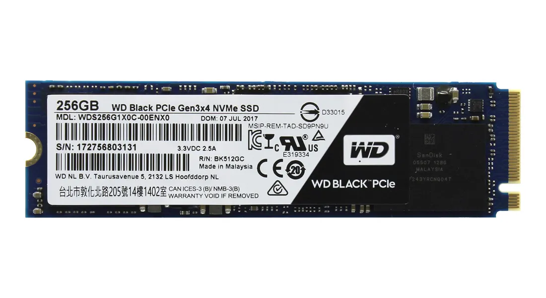 SSD накопитель 256GB WD WDS256G1X0C