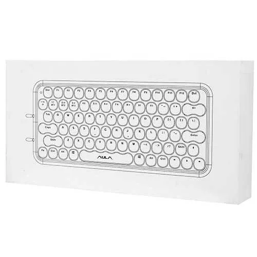 Клавиатура Aula F3680 grey-white